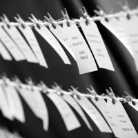 Escort card tags