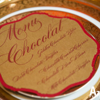Laser cut menus Austin