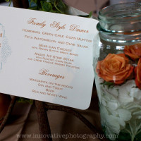 Wedding menu