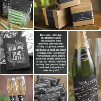 chalkboard wedding favors