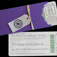 Boarding Pass invitation Costa Rica