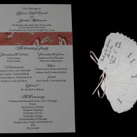 Chiyogami wedding program
