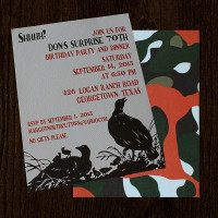 Hunting Birthday Invite
