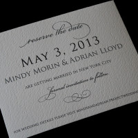 Save the Date Classic Style