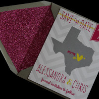 Save the Date Texas Glitter Liner