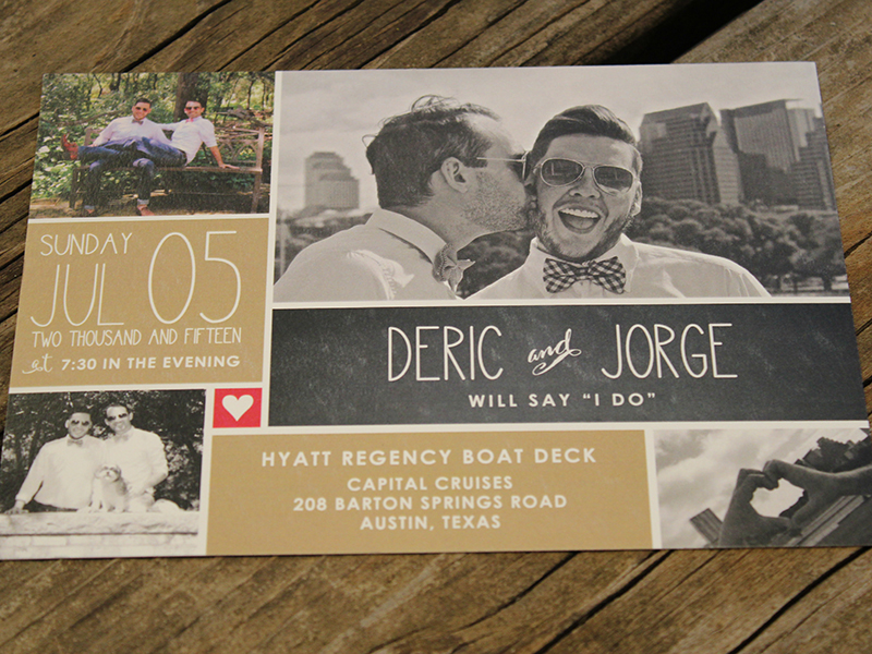 Photo invitation LGBT wedding