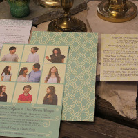 brady bunch wedding invitation