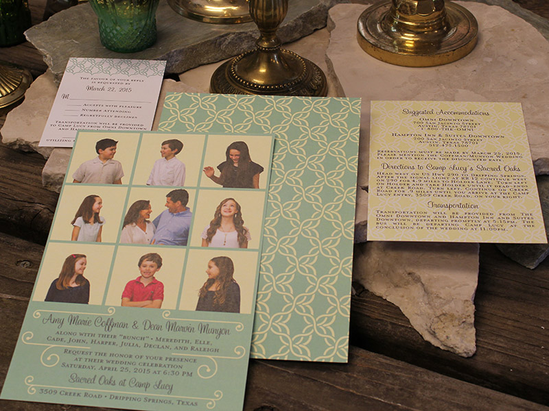brady bunch wedding invitation